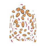 peanuts pattern background Men's Padded Hooded Jacket