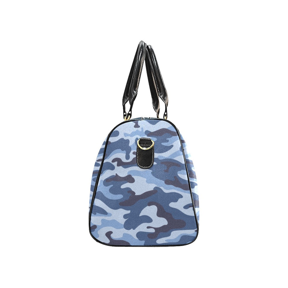Blue camouflage pattern Travel Bag