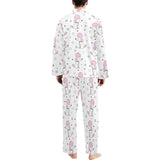 Cute poodle dog star pattern Men's Long Pajama Set