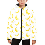 Banana pattern Kids' Boys' Girls' Padded Hooded Jacket