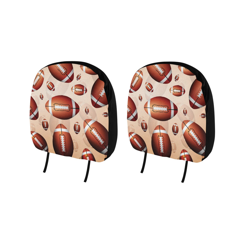 American football ball design pattern Car Headrest Cover