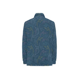 Swordfish Pattern Print Design 02 Women's Long Sleeve Polo Shirt