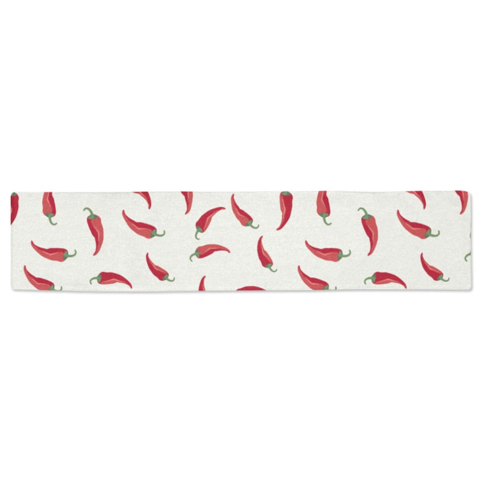 Chili peppers pattern Table Runner