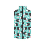 Hedgehog Pattern Print Design 03 Women's Padded Vest