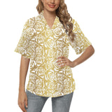 Rose Pattern Print Design 05 Women's All Over Print Hawaiian Shirt