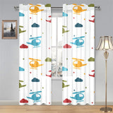 Colorful helicopter pattern Gauze Curtain