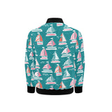 Cute sailboat pattern Kids' Boys' Girls' Bomber Jacket