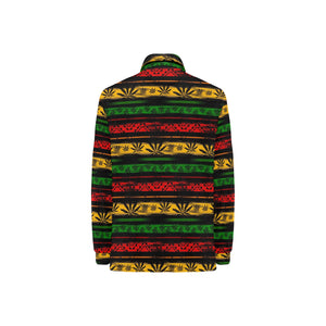 Canabis Marijuana Weed Pattern Print Design 04 Women's Long Sleeve Polo Shirt