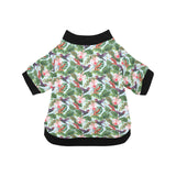 Hummingbird Pattern Print Design 05 All Over Print Pet Dog Round Neck Fuzzy Shirt
