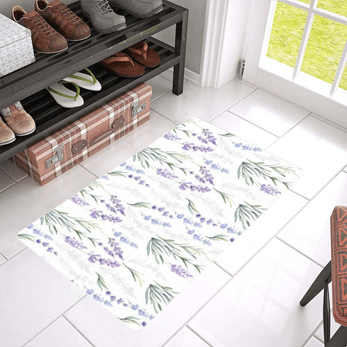 Hand painting Watercolor Lavender Doormat