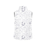Math Pattern Print Design 03 Women's Padded Vest