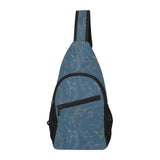 Swordfish Pattern Print Design 02 All Over Print Chest Bag