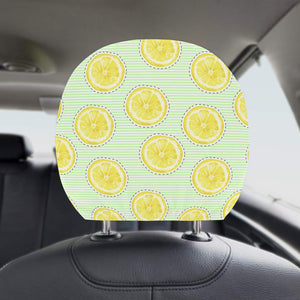 slice of lemon pattern Car Headrest Cover
