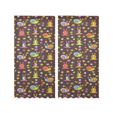 Snail Pattern Print Design 02 Gauze Curtain