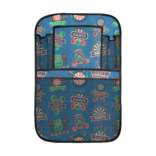 Darts Pattern Print Design 02 Car Seat Back Organizer