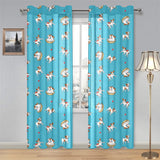 Jack Russel Pattern Print Design 03 Gauze Curtain