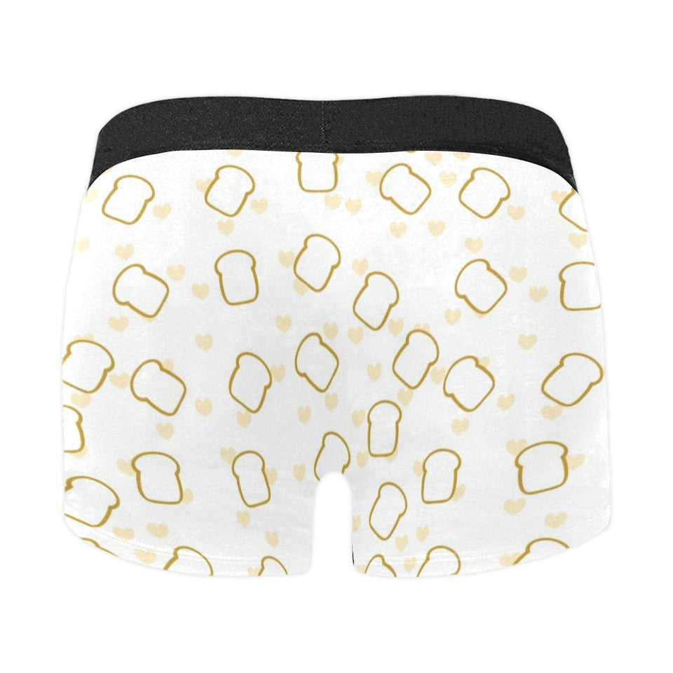 Bread Toast Pattern Print Design 01 Men's All Over Print Boxer Briefs Men's Underwear