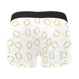 Bread Toast Pattern Print Design 01 Men's All Over Print Boxer Briefs Men's Underwear