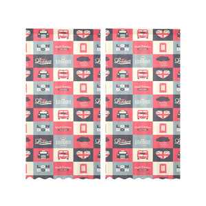 British Pattern Print Design 05 Gauze Curtain