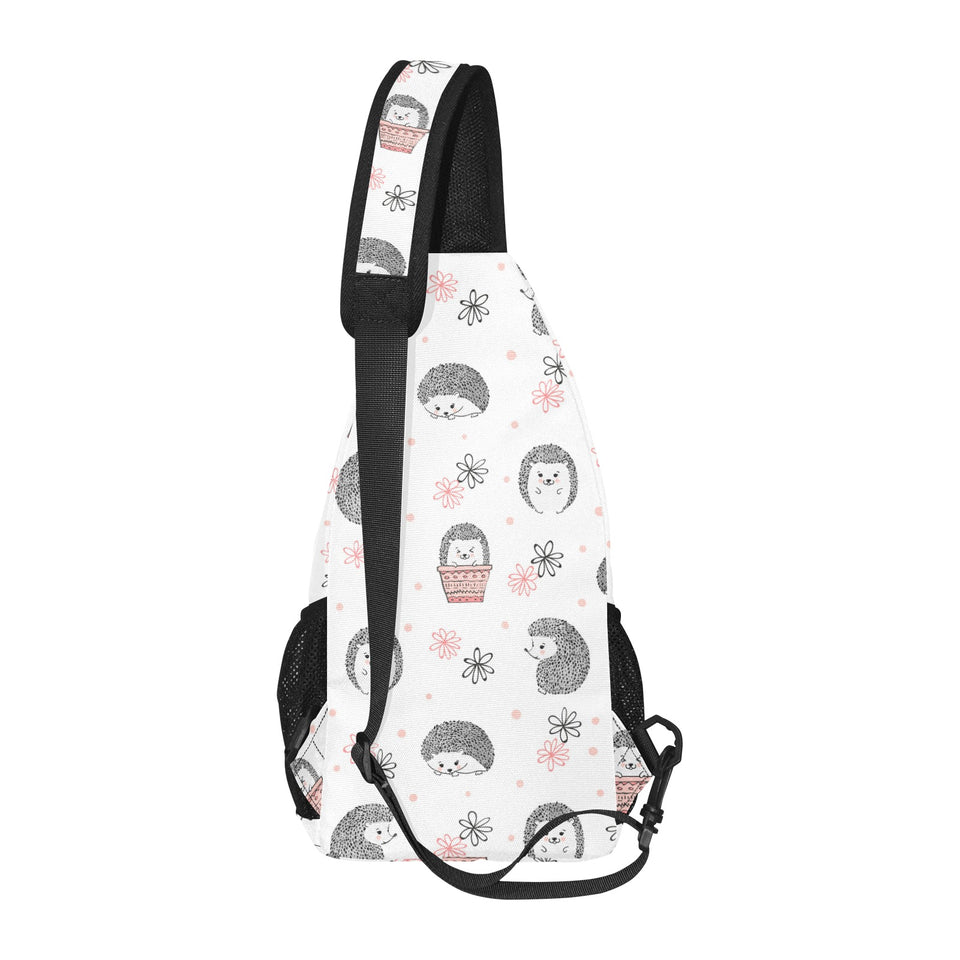 Hedgehog Pattern Print Design 02 All Over Print Chest Bag