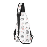 Hedgehog Pattern Print Design 02 All Over Print Chest Bag