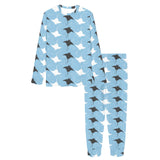 Stingray Pattern Print Design 03 Women's All Over Print Pajama Set