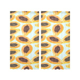 Watercolor papaya pattern Gauze Curtain
