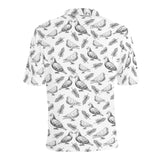 Pigeon Pattern Print Design 05 Men's All Over Print Polo Shirt