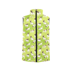 Jack Russel Pattern Print Design 01 Men's Padded Vest