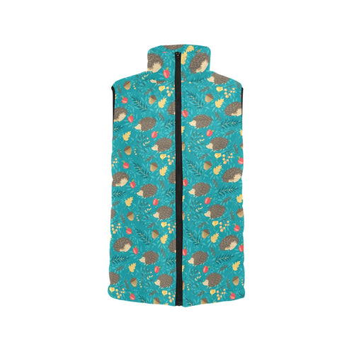 Hedgehog Pattern Print Design 01 Men's Padded Vest