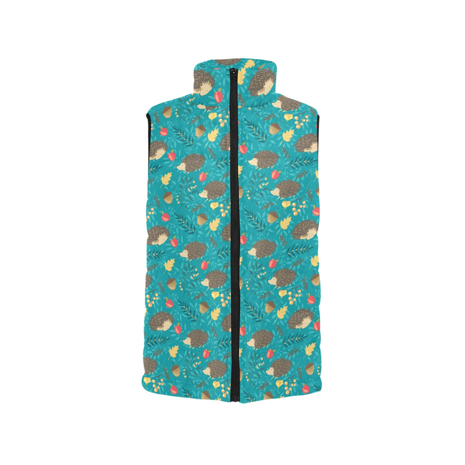 Hedgehog Pattern Print Design 01 Men's Padded Vest