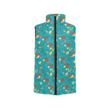 Hedgehog Pattern Print Design 01 Men's Padded Vest