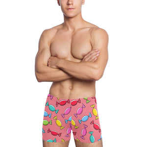 Colorful wrapped candy pattern Men's Swimming Trunks