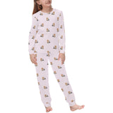 Yorkshire Terrier Pattern Print Design 02 Kids' Boys' Girls' All Over Print Pajama Set