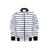 Anchor rope nautical pattern Kids' Boys' Girls' Bomber Jacket