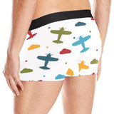 Airplane star cloud colorful Men's All Over Print Boxer Briefs Men's Underwear
