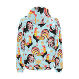 Rooster chicken cock snowfalke Men's Padded Hooded Jacket