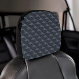 Swordfish Pattern Print Design 03 Car Headrest Cover