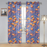 Clown Fish Pattern Print Design 04 Gauze Curtain