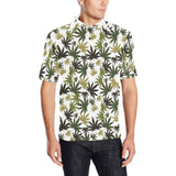 Canabis Marijuana Weed Pattern Print Design 05 Men's All Over Print Polo Shirt