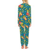 French fries red paper box pattern Women's All Over Print Pajama Set