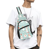 Cute snowman pattern All Over Print Chest Bag