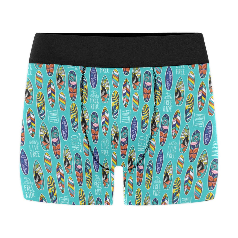Surfboard Pattern Print Design 05 Men's All Over Print Boxer Briefs Men's Underwear