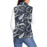 Piano Pattern Print Design 02 Women's Padded Vest