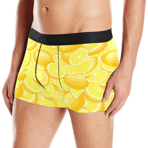 lemon pattern Men's All Over Print Boxer Briefs Men's Underwear