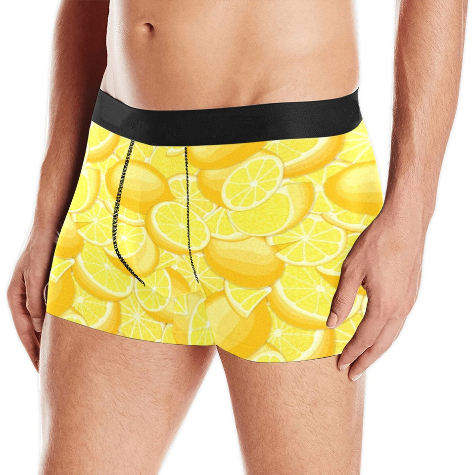 lemon pattern Men's All Over Print Boxer Briefs Men's Underwear