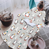 Cute Penguin christmas pattern Blanket Robe with Sleeves