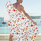 Canada Pattern Print Design 03 Beach Towel