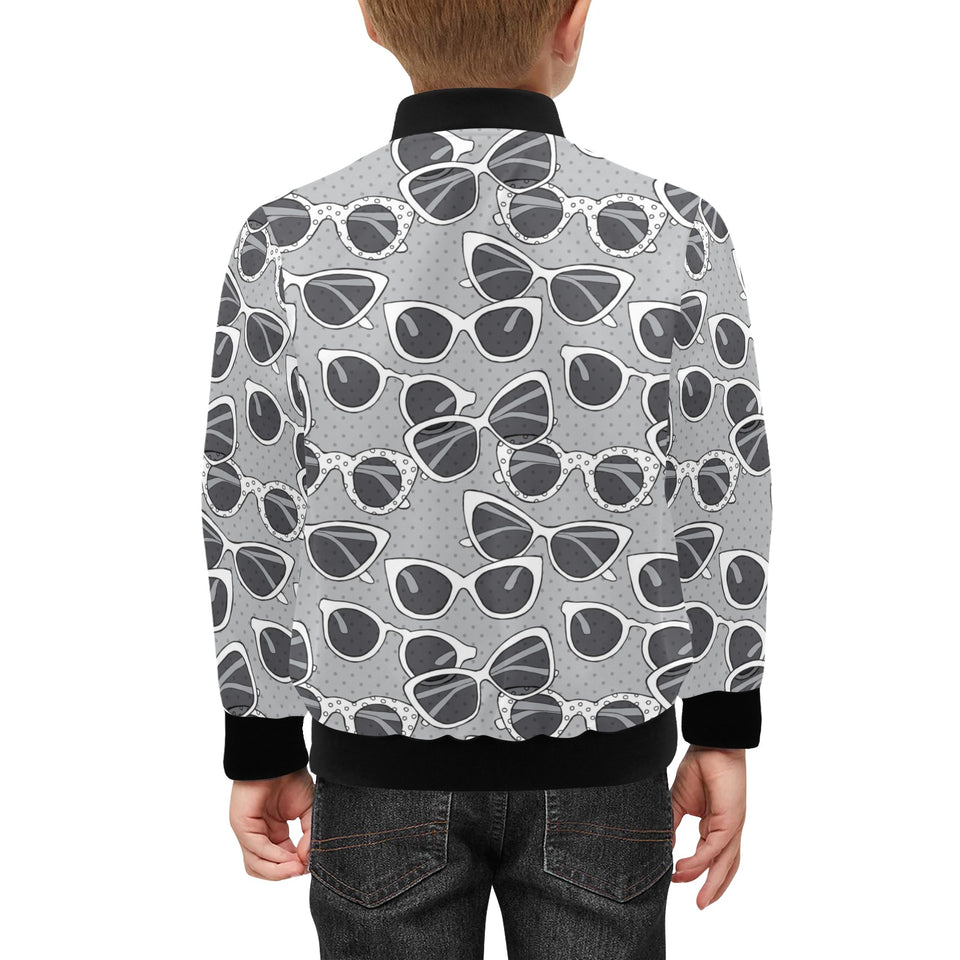 Sun Glasses Pattern Print Design 04 Kids' Boys' Girls' Bomber Jacket