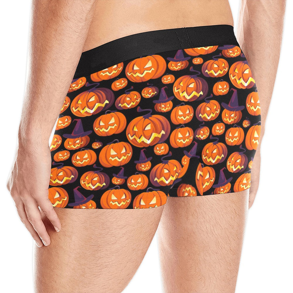 Halloween Pumpkin pattern Men's All Over Print Boxer Briefs Men's Underwear
